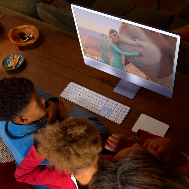 Apple iMac 24" Retina 4,5K, (MWUE3RU/A) (M4, 8C CPU, 8C GPU, 16 ГБ, 256 ГБ SSD, 2024), Green. Фото 5