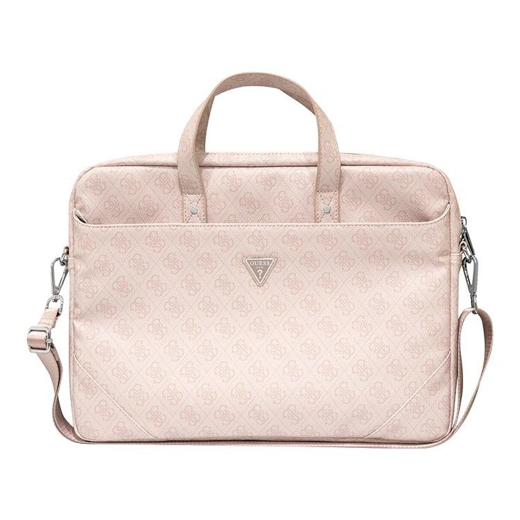 Сумка для ноутбука Guess 4G Bag with Triangle metal logo для ноутбуков 13/"15"/16", Pink (GUCB15P4TP). Фото 1