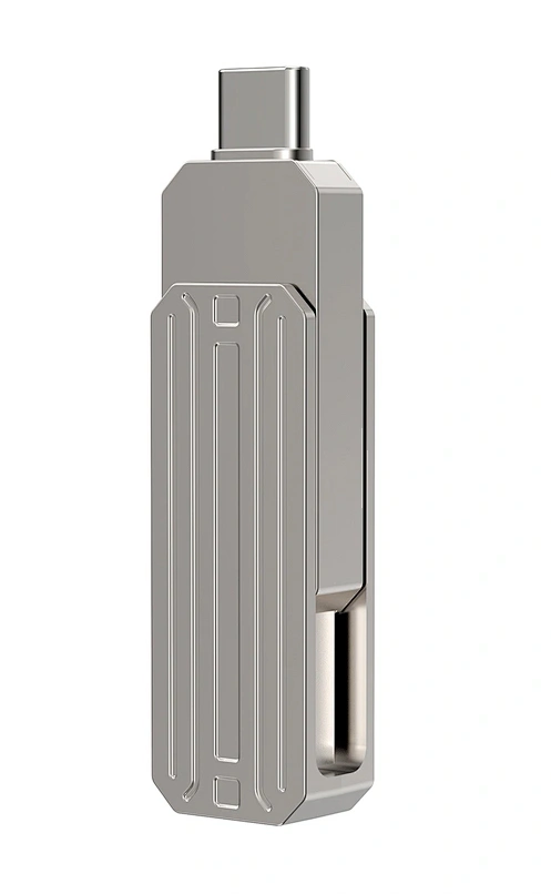 Накопитель Wiwu Infinite 2in1 USB3.2 Flash Drive USB Type-C 64Gb, Silver (Wi-FD003). Фото 2