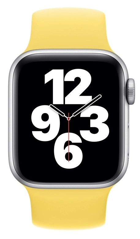 Ремешок Solo Loop Silicone (S) для Apple Watch 44/45/46/49мм, Жёлтый. Фото 3