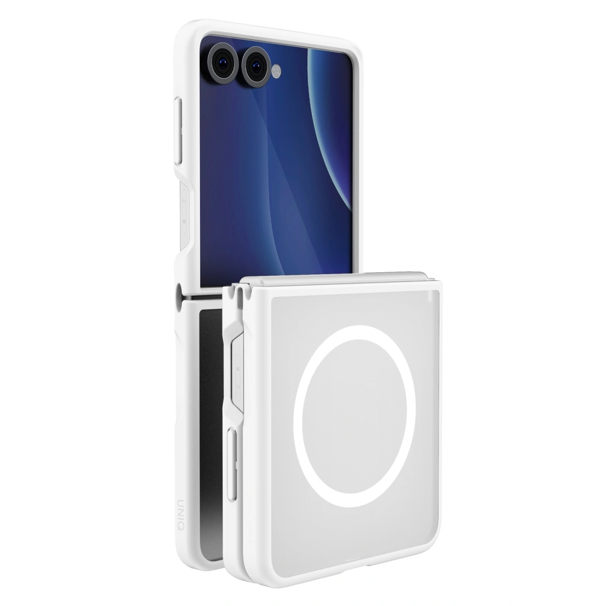 Чехол Uniq Veren (MagSafe) для Samsung Galaxy Z Flip8, Chalk Frost (GZFLIP8-VERNAFMCFST). Фото 1