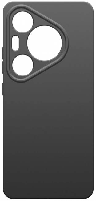 Накладка boraSCO Silicone Case для Huawei Pura 70, Чёрная. Фото 1