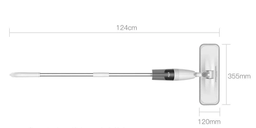 Швабра Deerma Water Spray Mop, Белая. Фото 3