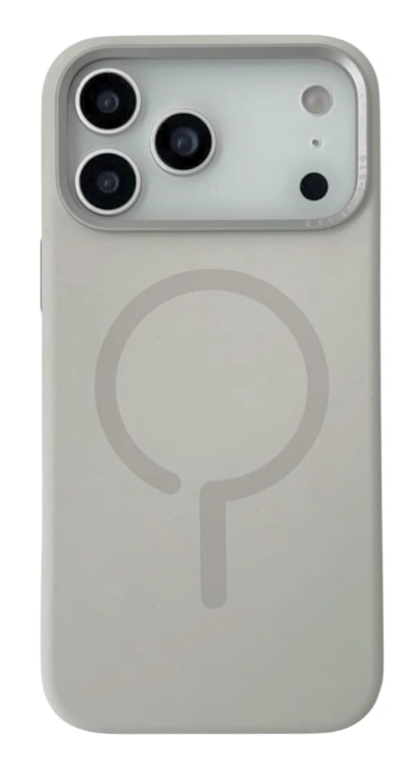 Накладка Bucksuiti Silicone Case MagSafe для iPhone 17 Pro, Серая. Фото 1