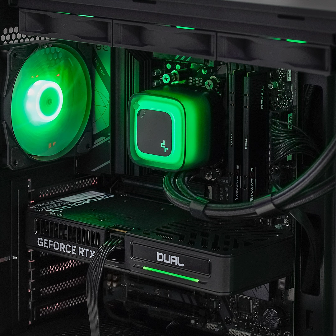 Системный блок CORE X (320R Ryzen 5 7500F, 32Gb DDR5, RTX5060 Ti, SSD 1Tb M.2, Gigabyte B650, 750Вт). Фото 3