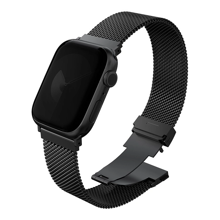 Ремешок Uniq для Apple Watch 44/45/46/49мм Dante PRO Strap Mesh Steel, Graphite Black (49MM-DANPGBLK). Фото 1