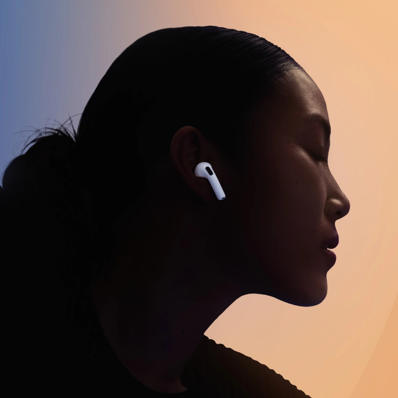 Беспроводные наушники AirPods 5, Белый (MKFW4). Фото 7