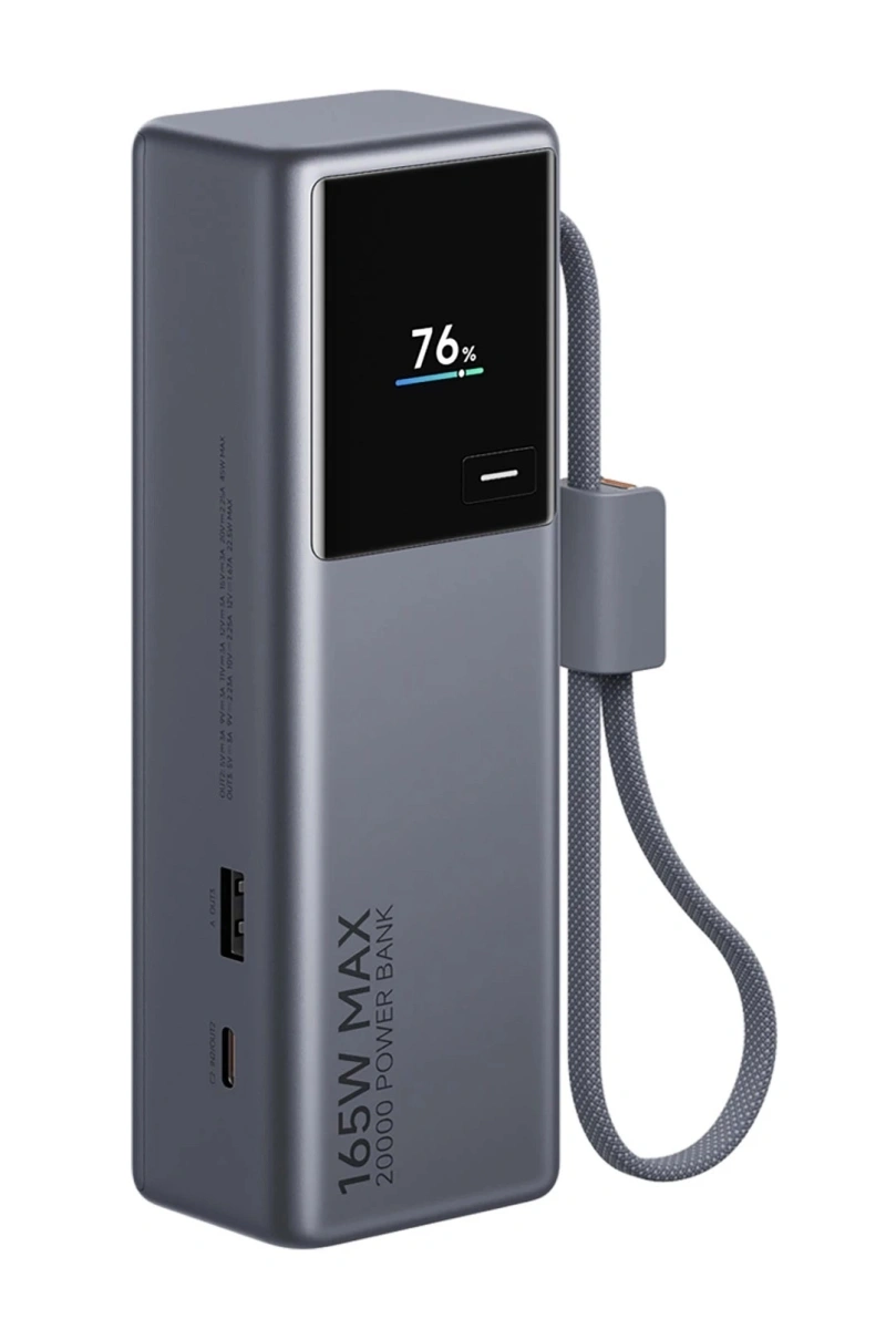 Внешний аккумулятор XiaoMi Power bank 165Вт 20000 мАч (PB2165), Тёмно-серый (BHR08F7CN). Фото 1