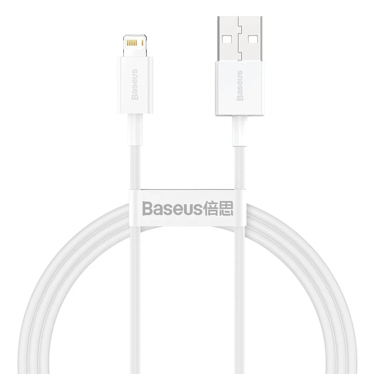 Кабель Baseus Superior Series Fast Charging Data Cable USB to iP 2.4A 1.5m, Белый (CALYS-A02). Фото 1