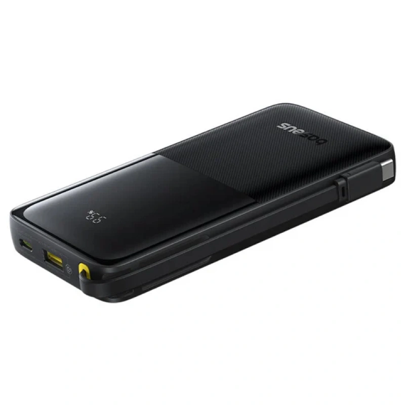 Внешний аккумулятор Baseus Bipow 2 Digital Display Power bank 10000mAh 20W, Чёрный (P10077101113-00). Фото 3