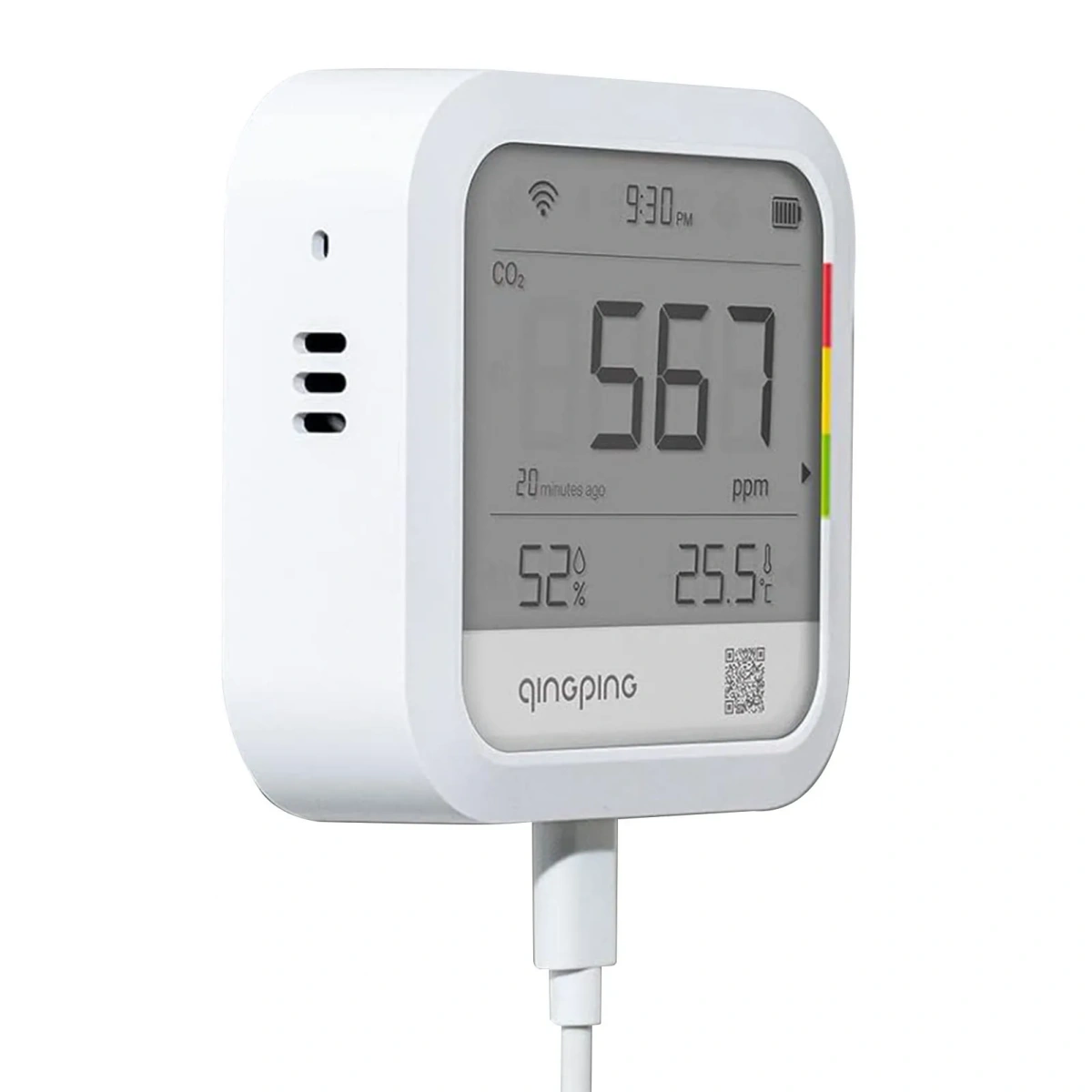 Монитор качества воздуха Qingping CO2/Temp/RH Monitor, White (CGP22C). Фото 5