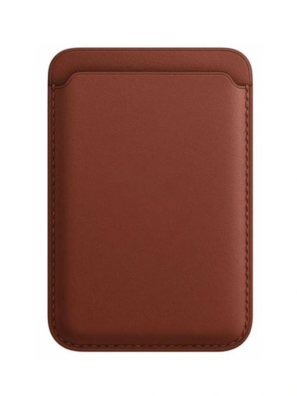 Магнитный бумажник Leather Wallet MagSafe для iPhone, Umber. Фото 1