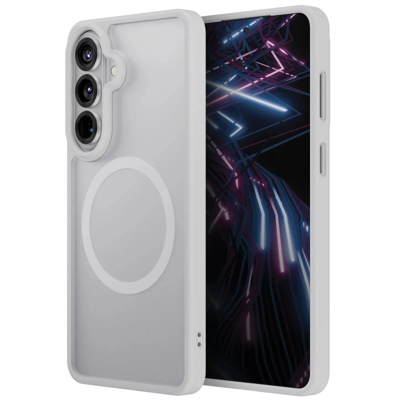 Накладка Uniq Veren Frosted Shield (MagSafe) для Samsung Galaxy S26 Plus, Chalk Frost (GS26PHYB-VERCHFRST). Фото 2