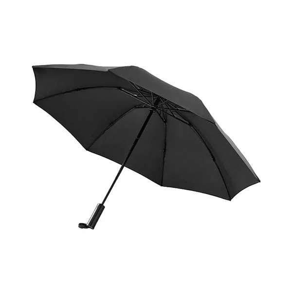 Зонт со светодиодным фонариком 90 Points Automatic Reverse Folding Umbrella, Чёрный (90CONTNT2008U-BK00-OS). Фото 1