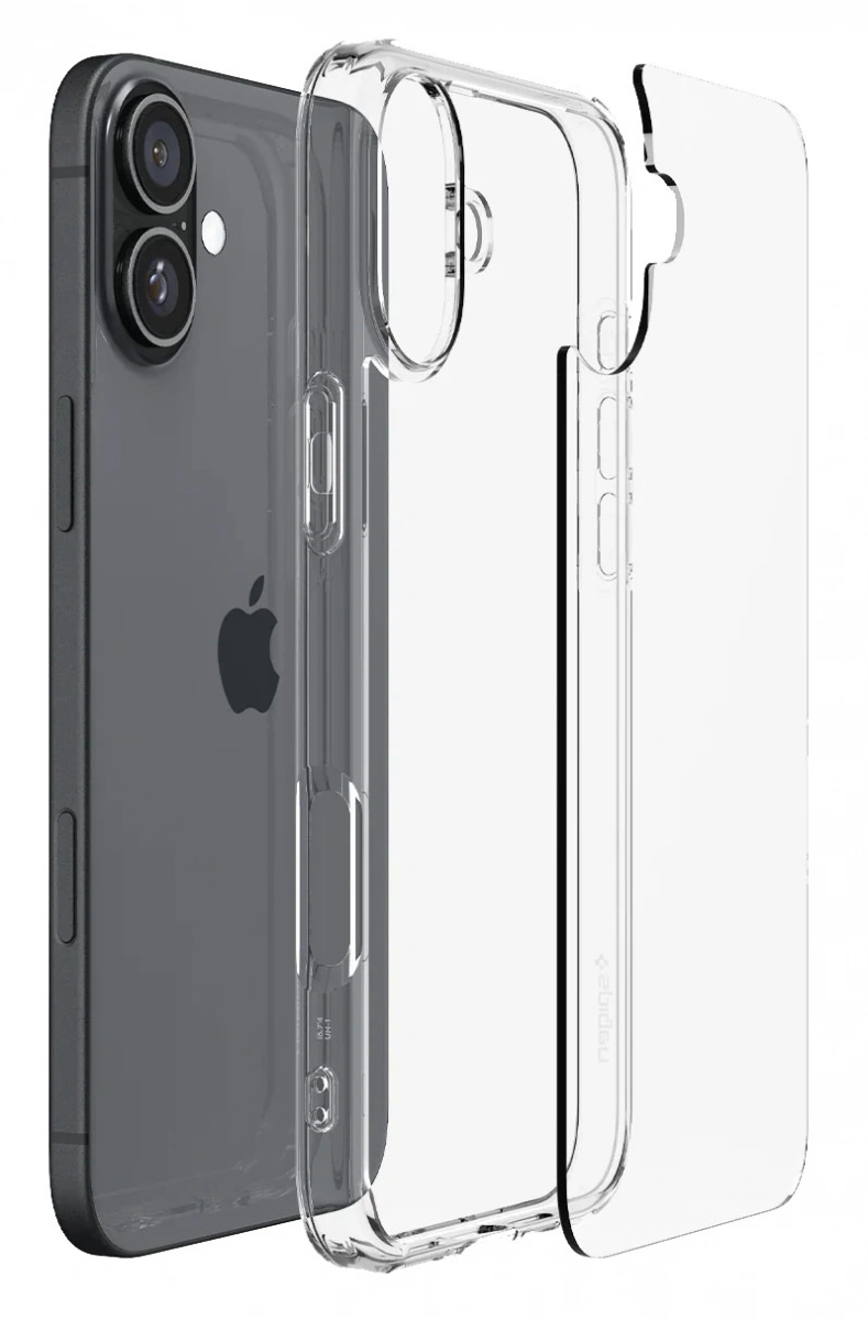Накладка Spigen Ultra Hybrid для iPhone 16, Crystal Clear (ACS08197). Фото 4