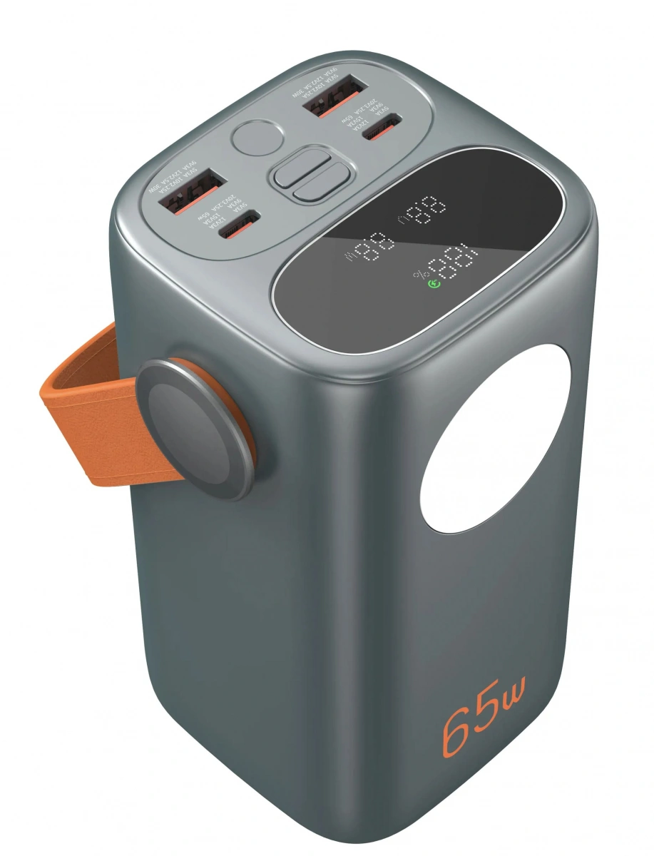 Внешний аккумулятор GRNOE Protable Powerbank 40000 mAh 65w c40, Чёрный. Фото 4