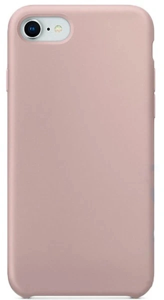 Накладка Silicone Case для iPhone SE 2022 / iPhone SE 2020, Пудровая. Фото 1