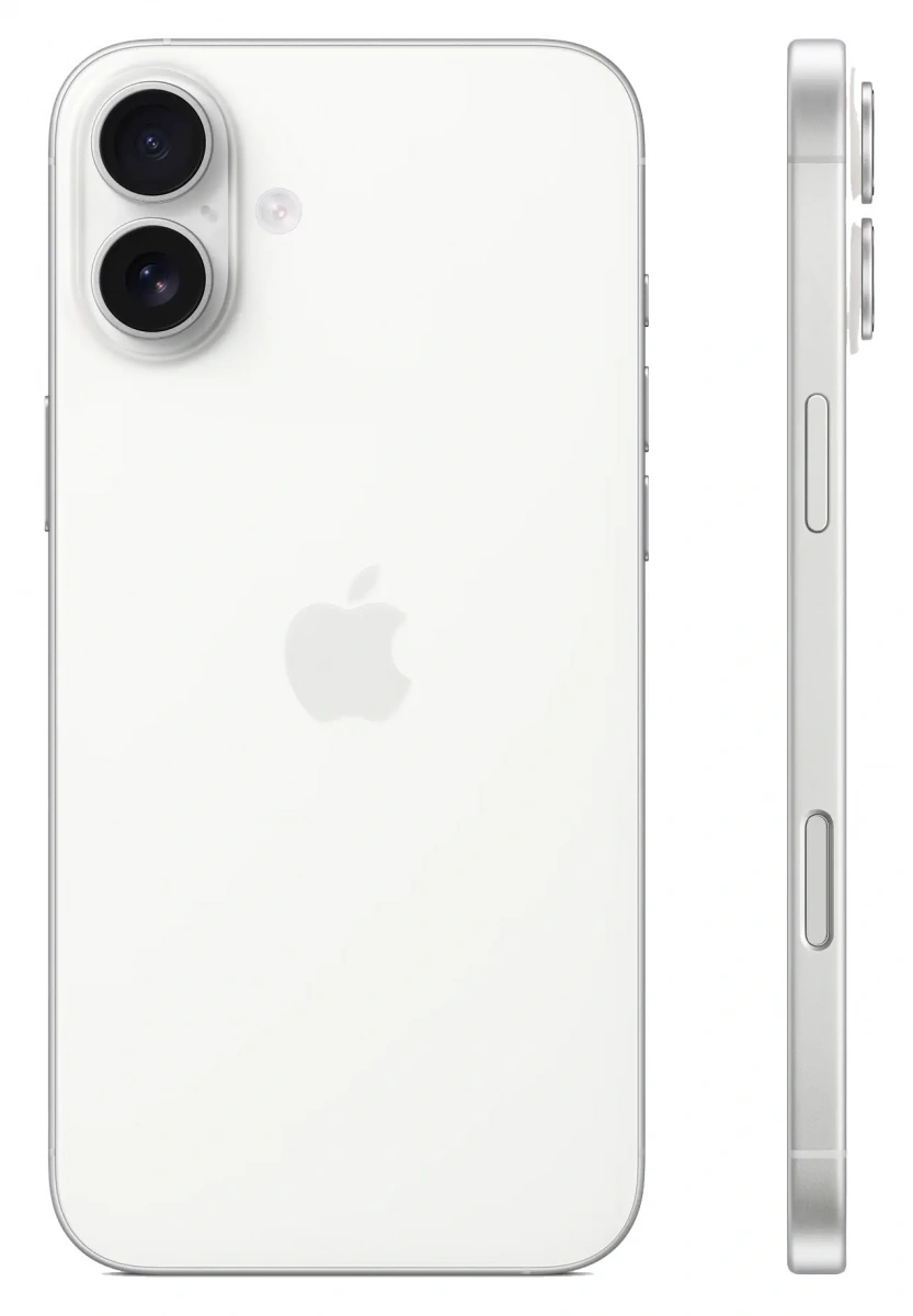 Смартфон Apple iPhone 16 256Gb White (eSIM+SIM). Фото 2