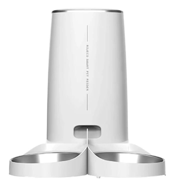 Умная кормушка для животных XiaoMi Rojeco 4L Automatic Pet Feeder WIFI Version Double Bowl, Белая (RJJSS0WIFI-4L). Фото 3