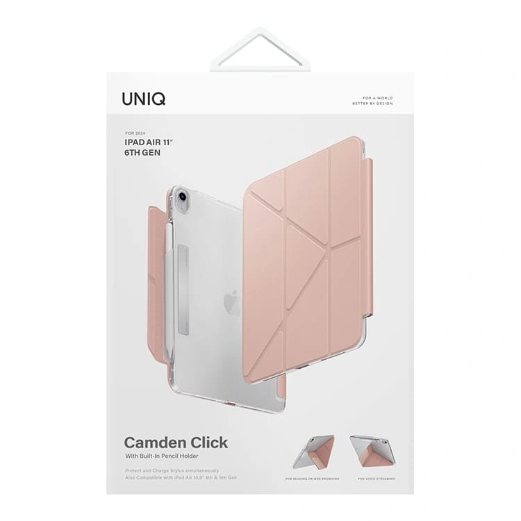 Чехол Uniq для iPad Air 11 M3, M2 Camden Click, Pink (PDA11(2024)-CAMPNK). Фото 8