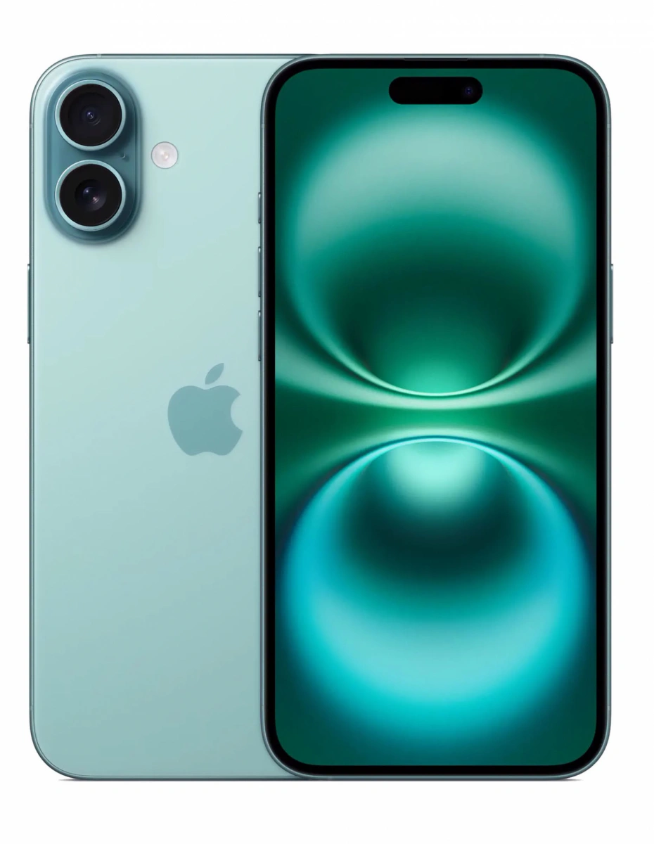 Смартфон Apple iPhone 16 128Gb Teal (eSIM+SIM). Фото 1