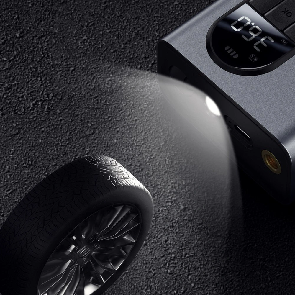 Автомобильный компрессор Baseus Energy Source Inflator Pump, Серый (CRCQB02-0A). Фото 7