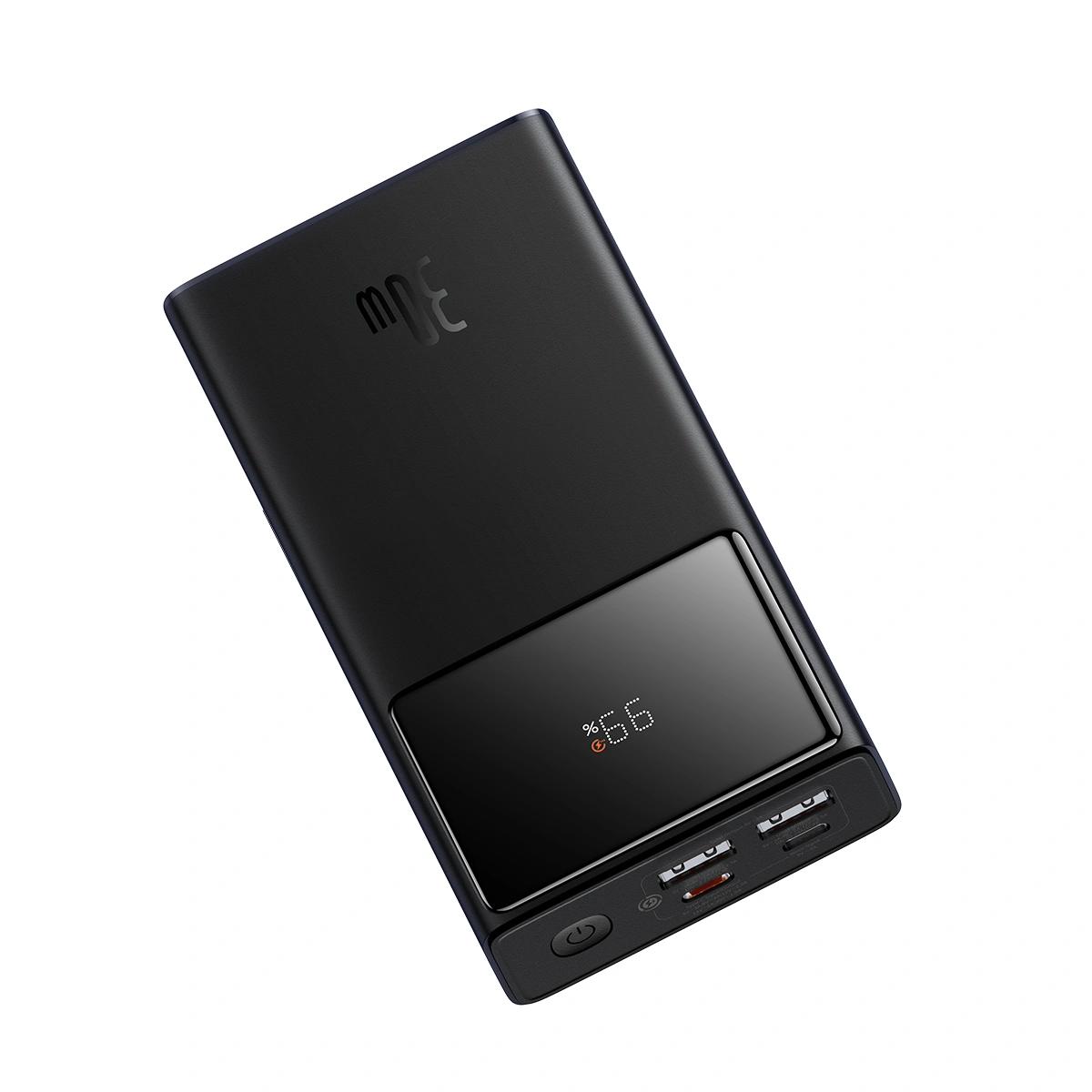 Внешний аккумулятор Baseus Star-Lord Digital Display Fast Charge Power Bank 10000mAh 30W с кабелем USB-C 3A 0.3m, Чёрный (P10022907113-00). Фото 3