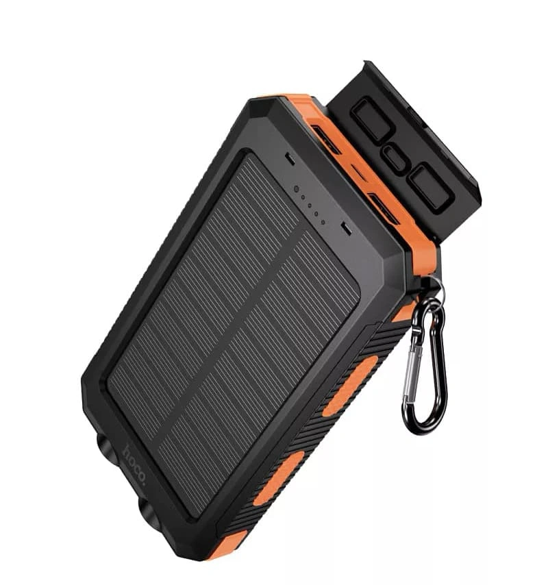Внешний аккумулятор Hoco J164 Platinum Solar 8000mAh, Чёрный. Фото 6
