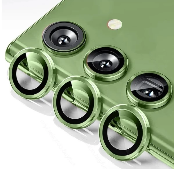 Защитное стекло на камеру Anank AR Aluminium lens Guard для Samsung S24, Gold