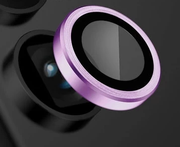 Защитное стекло на камеру Anank AR Circle Lens Guard для Samsung S23, Фиолетовое