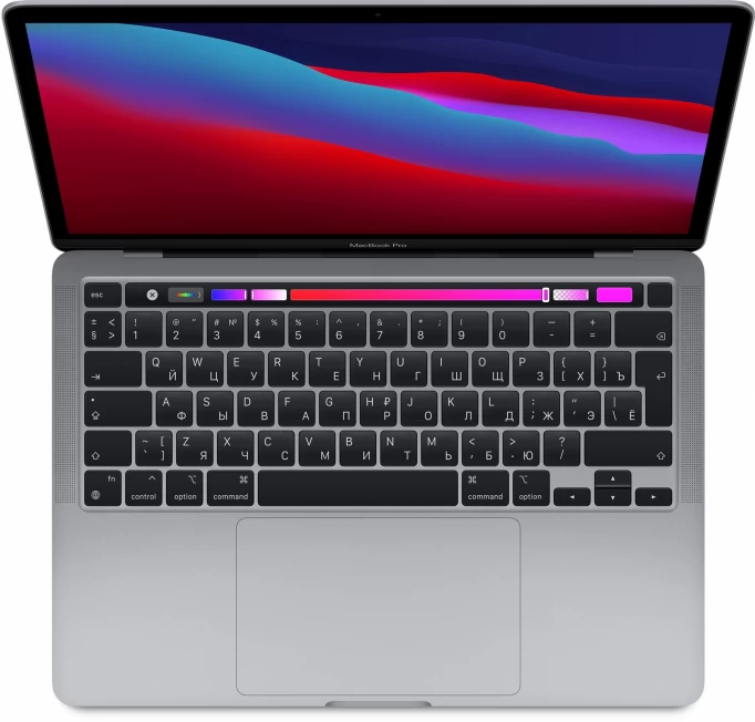 Apple MacBook Pro 13" 256Gb Space Gray (MYD82) (M1, 8 ГБ, 256 ГБ SSD, Touch Bar)