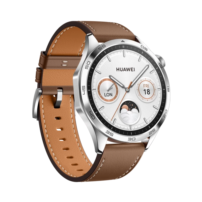 Умные часы Huawei Watch GT 4 46mm, Коричневый/Коричневый кожаный ремешок (PNX-B19)