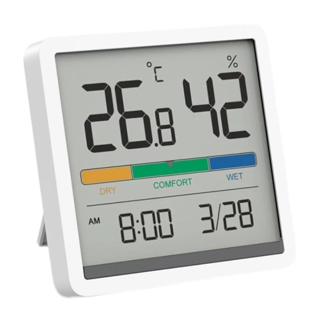 Часы-датчик температуры и влажности MIIIW NK5253 Temperature Humidity Clock, Белый