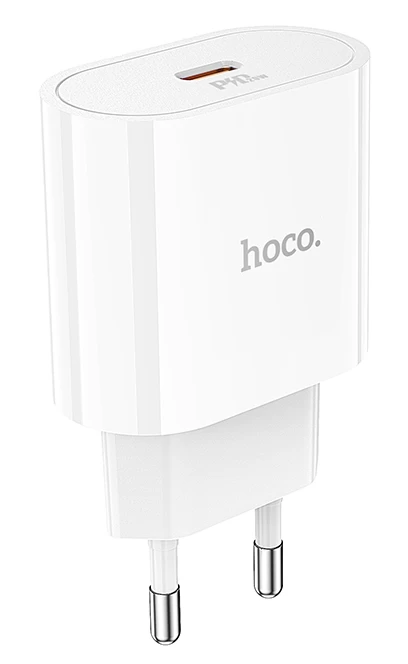 Сетевое зарядное устройство Hoco C94A Metro single port PD20W, Белый