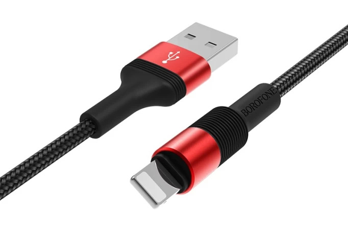 Кабель Borofone BX21 Outstanding Lightning to USB 1m, Красный