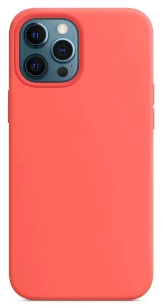 Накладка Silicone Case для iPhone 12 Pro Max, Pink Citrus (без MagSafe)