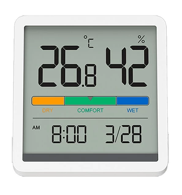 Часы-датчик температуры и влажности MIIIW NK5253 Temperature Humidity Clock, Белый