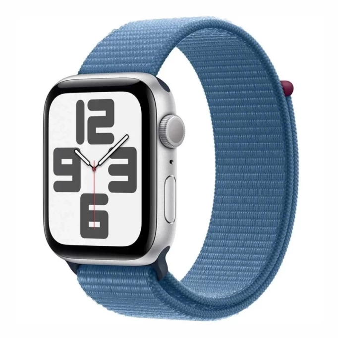 Apple Watch SE 2023, 40 мм, алюминий цвета "серебро", Winter Blue Sport Loop (MRE33)