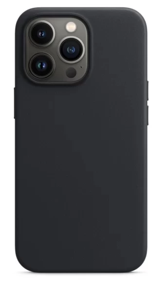 Накладка Leather Case With MagSafe для iPhone 13 Pro, Midnight