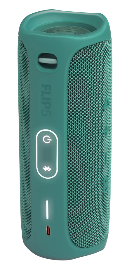 Беспроводная акустика JBL Flip 5 Eco Edition, Green (JBLFLIP5ECOGRN)