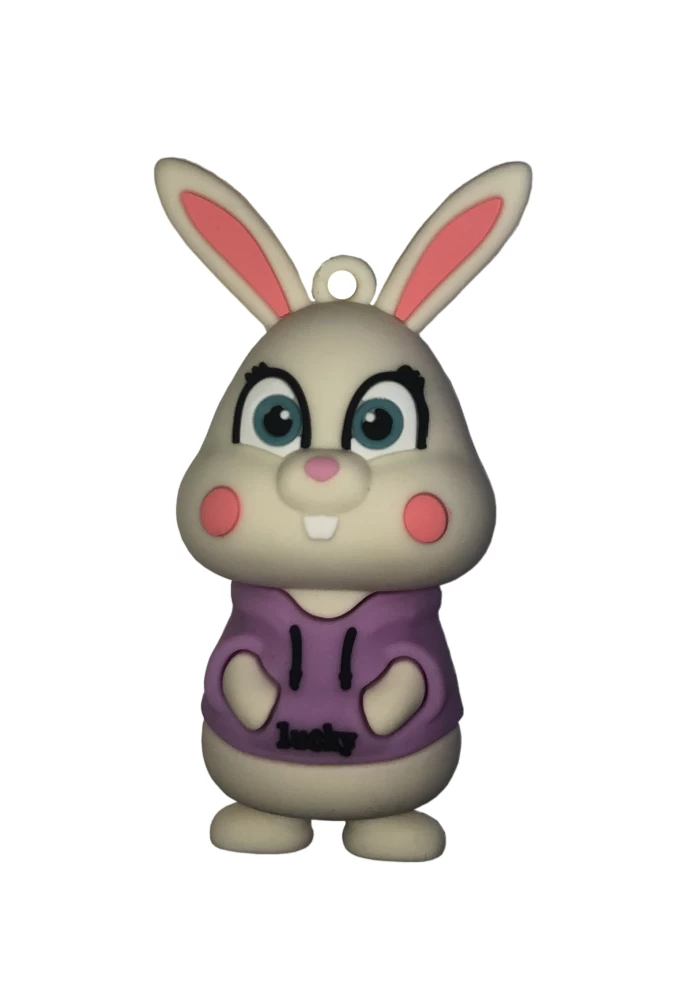 Брелок OStock Design Rabbit Lucky, Фиолетовый
