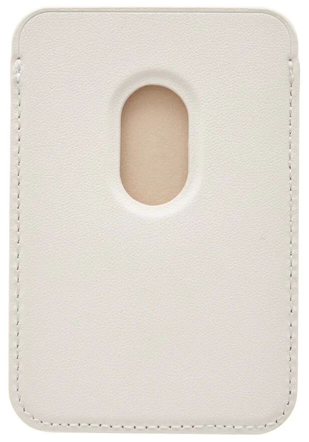 Чехол-бумажник Leather Wallet MagSafe для iPhone, White