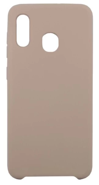 Накладка Silicone Cover для Samsung Galaxy A30 (2019) Бежевая