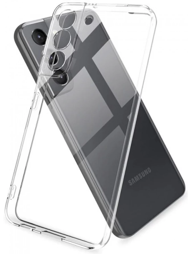 Накладка для Samsung Galaxy S22 силикон, Прозрачная