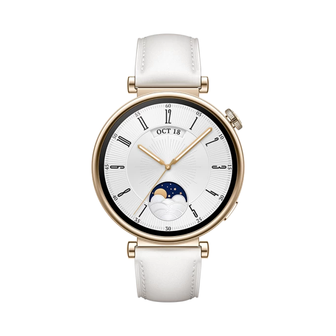Умные часы Huawei Watch GT 4 41mm, Белый/Белый кожаный ремешок (ARA-B19)