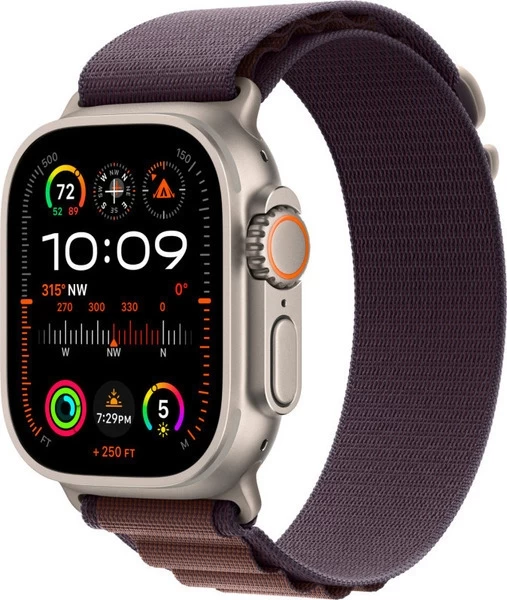 Apple Watch Ultra 2 GPS+Cellular 49mm, ремешок "Indigo Alpine Loop" размер S 130-145 mm (MRER3)