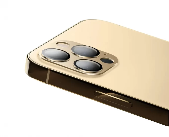 Защитное стекло для камеры Mocoll 2.5D iPhone 12 Pro/11 Pro Max, Золотое