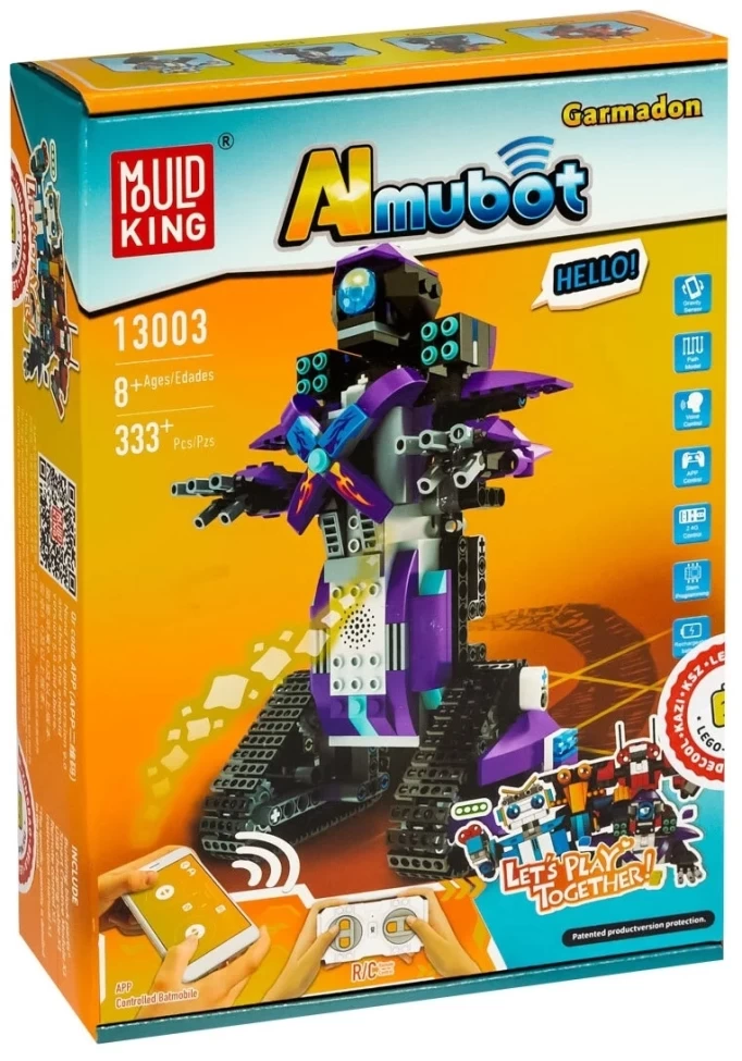 Конструктор Mould King Smart (Almubot) (13003) Робот, 331 деталь, пульт ДУ, двигатель