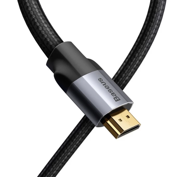 Кабель Baseus Enjoyment Series 4K HD Male To 4K HD Male Adapter Cable 2m, Чёрный (CAKSX-C0G)