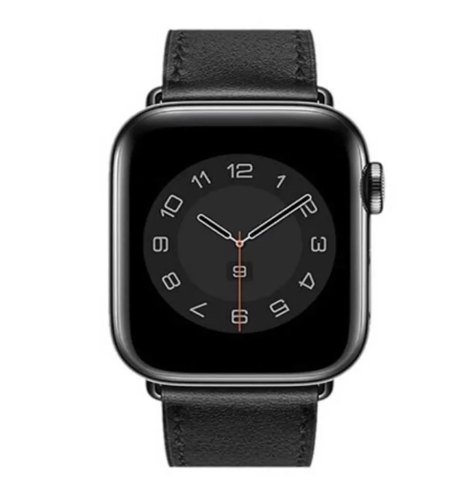 Ремешок Wiwu для Apple Watch 38/40мм Attelage Genuine Leather Watch Band, Чёрный